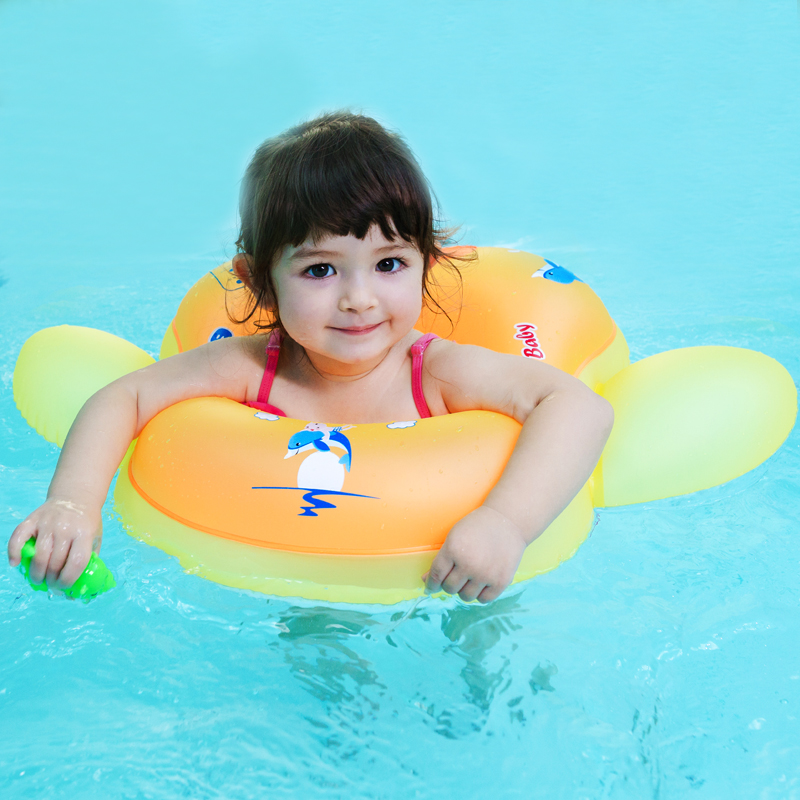Aquatic Sports - حلقة سباحة للأطفال قابلة للنفخ، عوامة