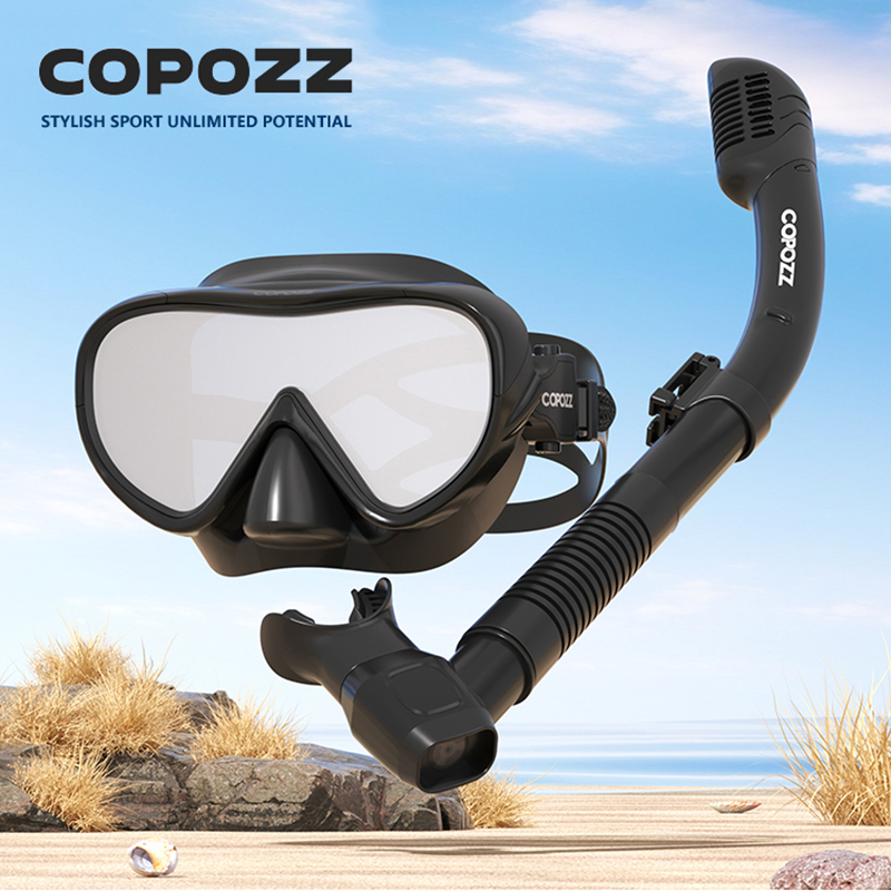 Freediving Mask Set - قناع غوص جديد من COPOZZ، قناع