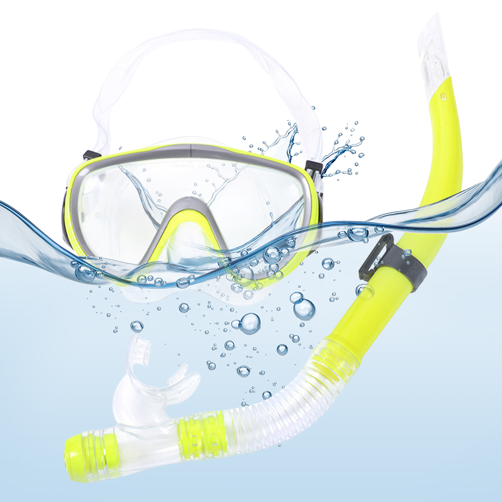 طقم قناع غوص وأنبوب تنفس قابل  - مراجعة Freediving Mask Set وسعره