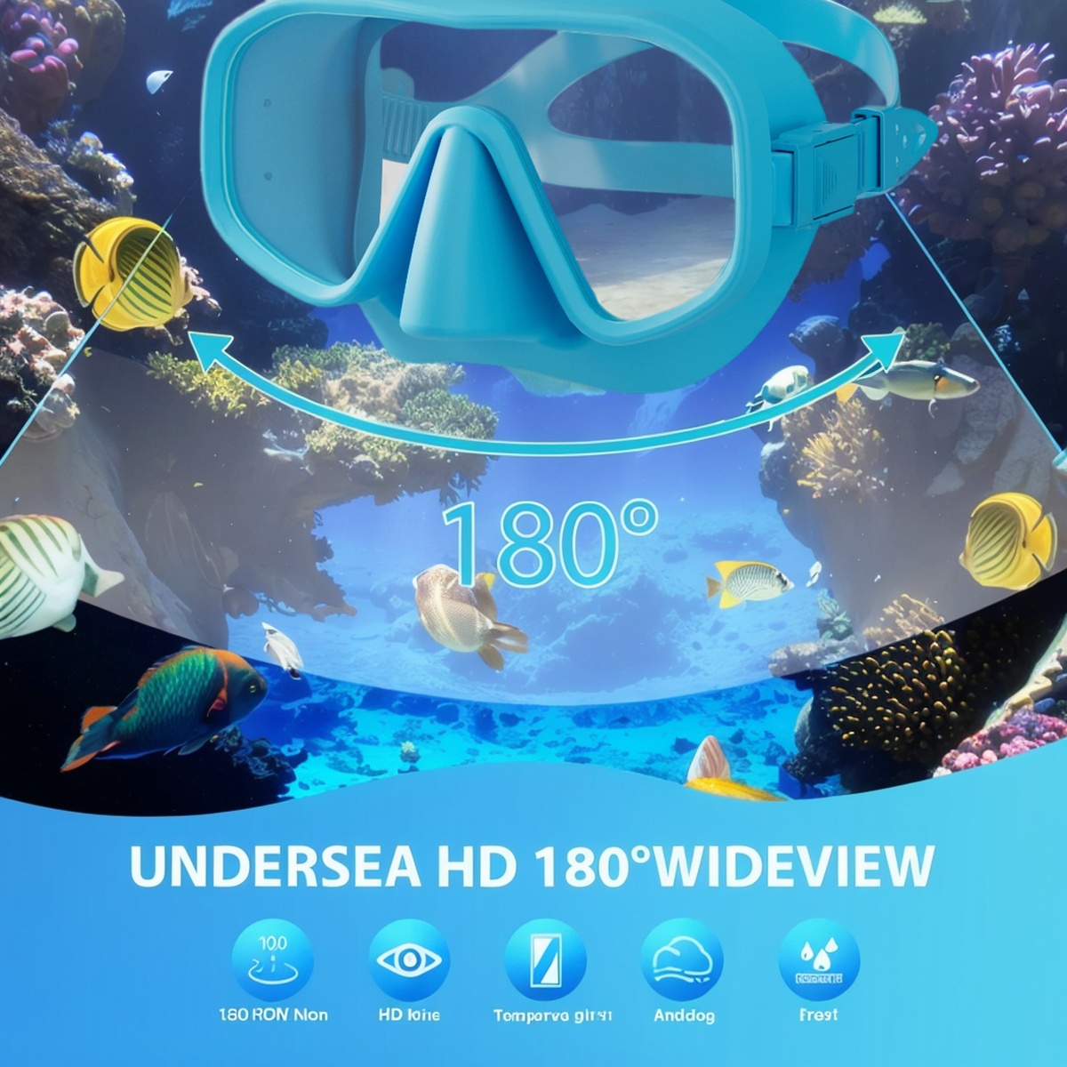 قناع غطس احترافي بدون إطار من  - مراجعة Freediving Mask Set وسعره