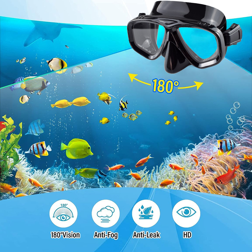مجموعة قناع الغوص غص الجافة ،  - مراجعة Freediving Mask Set وسعره