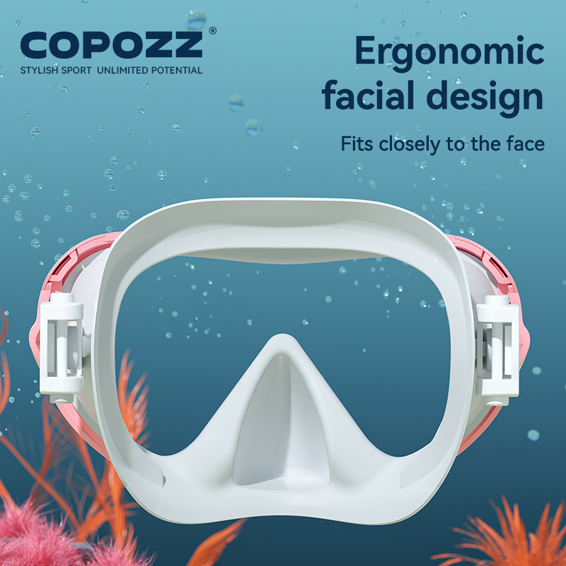 قناع غوص جديد من COPOZZ، قناع  - مراجعة Freediving Mask Set وسعره